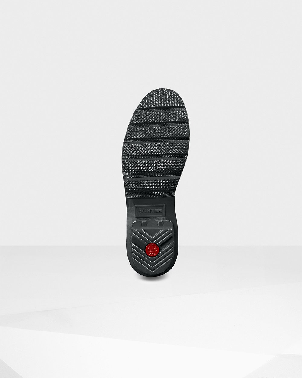 Visoke Gumene Čizme Ženske - Hunter Original Back Adjustable Gloss - Tamno Zelene/Ljubičaste - EULY5